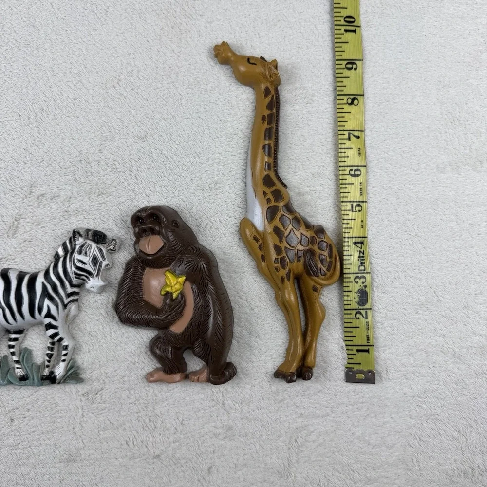 Vintage Burwood‎ Products Co Jungle Safari Animal Wall Art Lot- 90's Boho